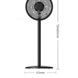 Black 3-Speed Standing Fan