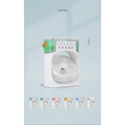5-Hole Spray Disinfection Air Conditioning Fan With 7-Color Night Light