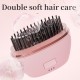 Rechargeable Cordless Portable Travel Hair Straightener Comb With Negative Ions For Straightening And Curling