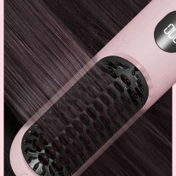 Wireless Hair Straightener Fast Charging Lcd Usb Charging Ceramic Heating Electric Comb Portable Hair Straightener