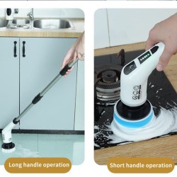 Electric Multi-Function Cleaning Brush Household Kitchen Bathroom Toilet Floor Manual Powerful Cleaning