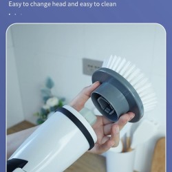 Multi-Brush Cordless Electric Cleaning Brush Crevice Brush Household Cleaning Brush Spin Mop